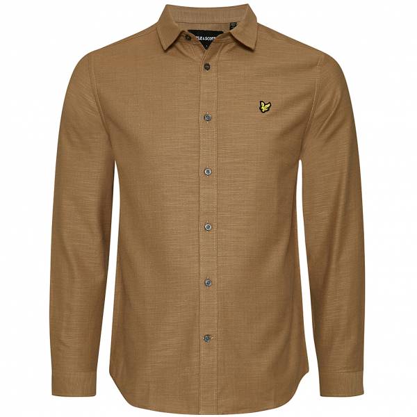 Lyle &amp; Scott Chunky Slub Uomo Camicia a maniche lunghe LW1711V-W780