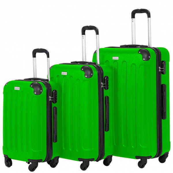 VERTICAL STUDIO &quot;Helsinki&quot; Koffer 3-set 20&quot; 24&quot; 28&quot; neongroen