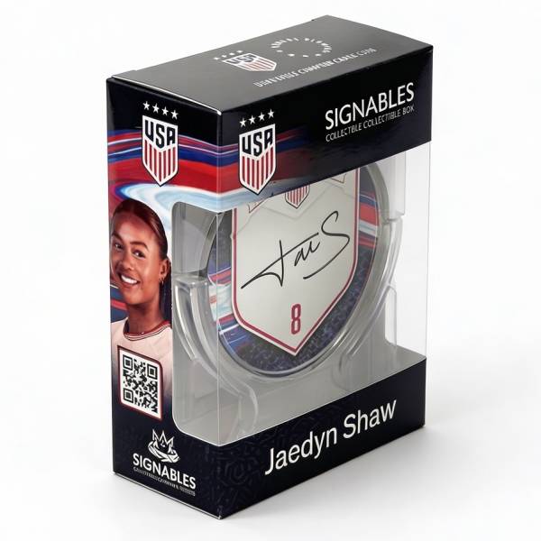 USA Jaedyn Shaw Pallone da calcio Oggetto da collezione 14 cm 850056417754