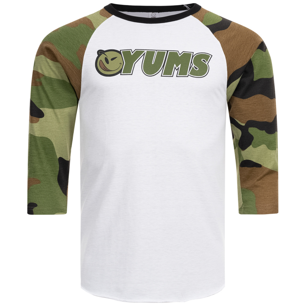 YUMS Life Camo 3/4 Men T-shirt 05R 