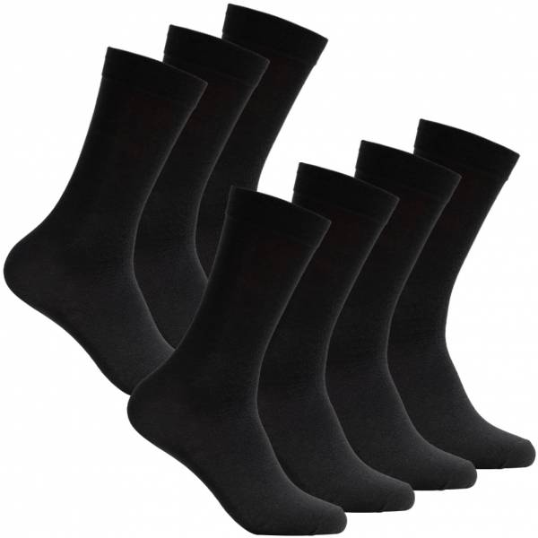 SportSpar Hommes Chaussettes classiques 7 paires 220201 Noir