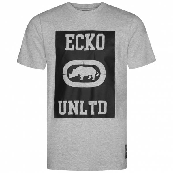 Ecko Unltd. Square Logo Tee Herren T-Shirt ESK4371 Ath Grey Marl