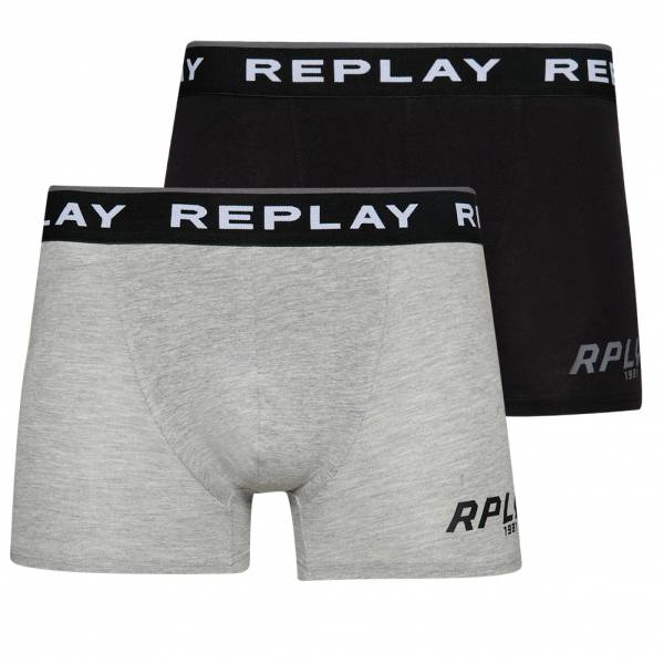 REPLAY Estilo bóxer Hombre Calzoncillos bóxer Pack de 2 101185-N113