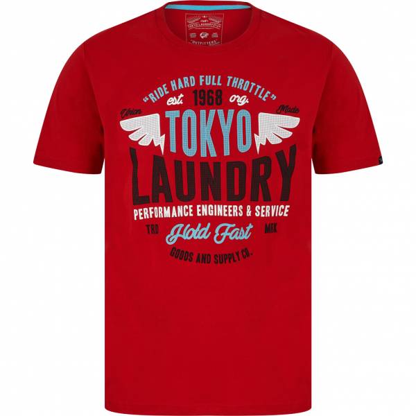 Tokyo Laundry Ferndale Mężczyźni T-shirt 1C18111 Wiśnia Barados