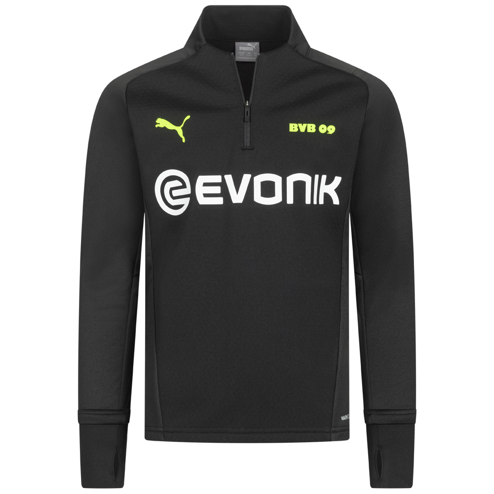 Borussia Dortmund BVB 09 PUMA 1 4 Zip Kids Fleece Training Top