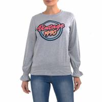 BRAVE SOUL Izzi Women Sweatshirt LSS-272IZZI GRAY