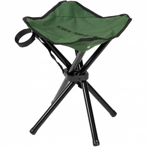 KIRKJUBØUR® &quot;Freydis&quot; foldable four-legged outdoor stool green