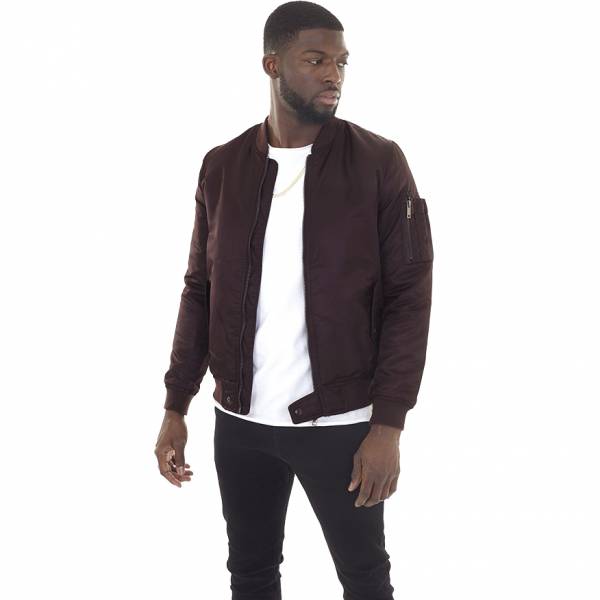 BRAVE SOUL Oslo Hombre Chaqueta bomber MJK-OSLOPKC ROJO