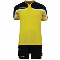 Givova football set jersey with Short Kit America yellow / black