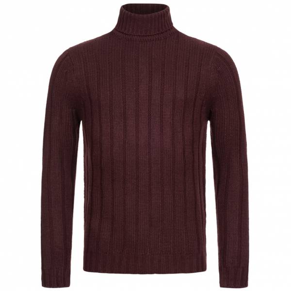 BRAVE SOUL Draken Felpa a collo alto MK-248DRAKENB OXBLOOD