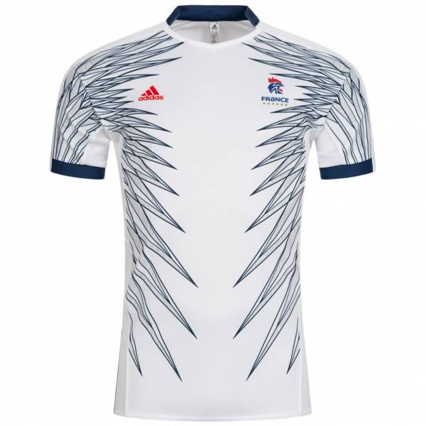 Maillot Francia FFHB adidas Handball hombre DW8899 blanco 2XL