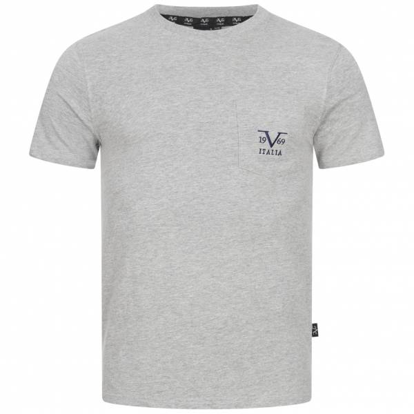 19V69 Versace 1969 Big Logo Herren T-Shirt VI20SS0009A grau