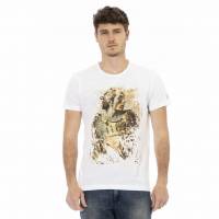TRUSSARDI Action Men round neck Conqueror T-shirt White 2AT08F001