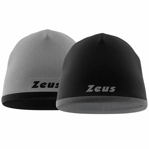 Zeus Beanie réversible Bonnet d&#039;hiver gris noir