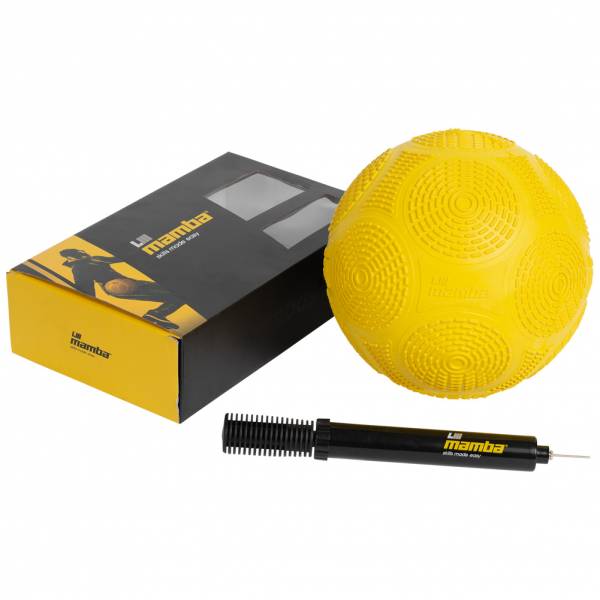 Mamba Ensemble Ballon de foot freestyle et pompe à ballon jaune