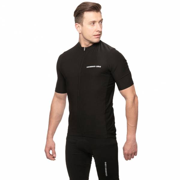 LEANDRO LIDO &quot;Portofino&quot; Herren Radsport Kurzarm Trikot schwarz