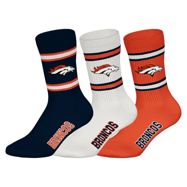 Denver Broncos NFL Unisex Crew Calcetines 3 pares 22530001-3613