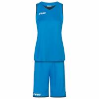 Zeus Kit Flora Donna Maglia da basket con shorts royal blue