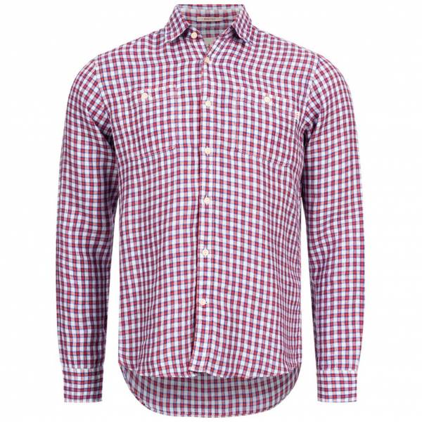 Hackett London HKT Co/Linen Preppy Check Herren Hemd HM307542-2AW