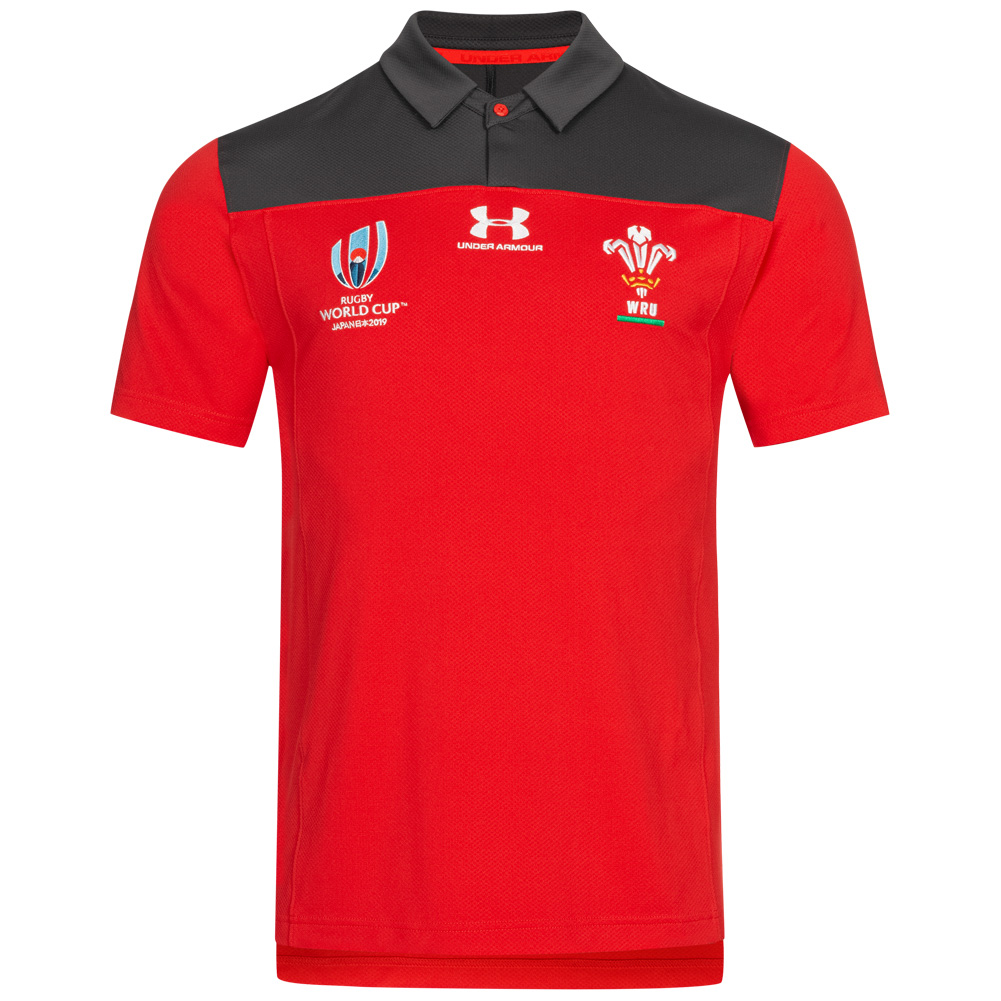 Coppa del Mondo Galles Under Armour Uomo Maglia da rugby 1341608-600