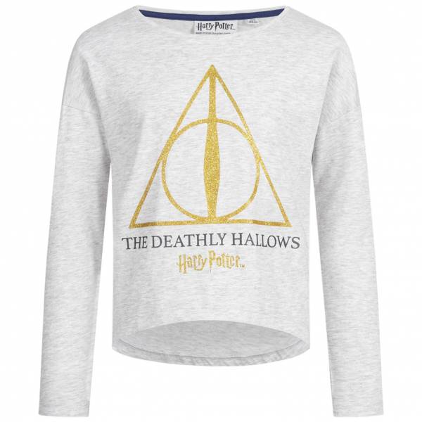 Image of Harry Potter e i Doni della Morte Bambini Maglia a maniche lunghe grigio