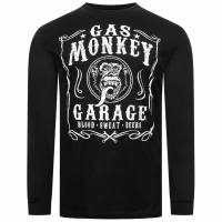 GAS MONKEY GARAGE Label Heren Shirt met lange mouwen GMMLT016BLK