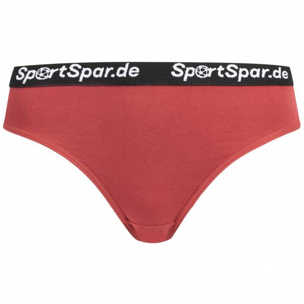 SportSpar.de Sparhöschen Kobiety Stringi ciemnoczerwony