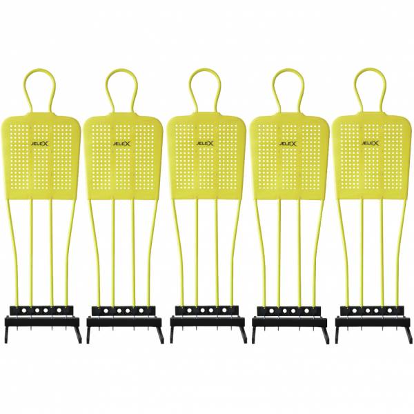 JELEX &quot;Defender&quot; Freistoß-Trainingsdummy 5er-Set 182cm gelb