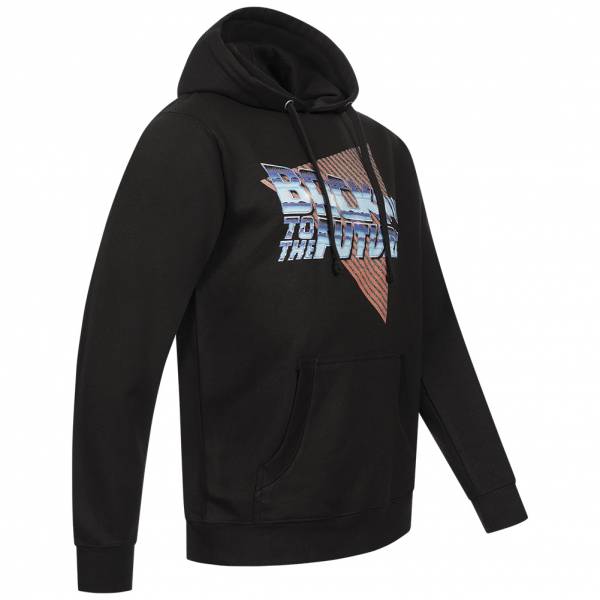 Regreso al futuro Chrome Logo Hombre Sudadera con capucha UNMHS070BLK