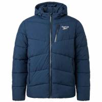 Reebok Stretch Puffer Mężczyźni Kurtka zimowa RBO15670-Wektor-Granatowy