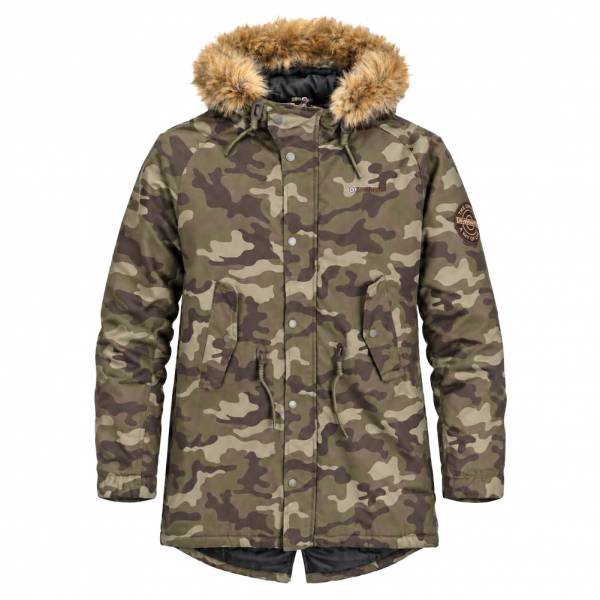 Lambretta Camo Premium Uomo Parka invernale SS1520-KHAKI