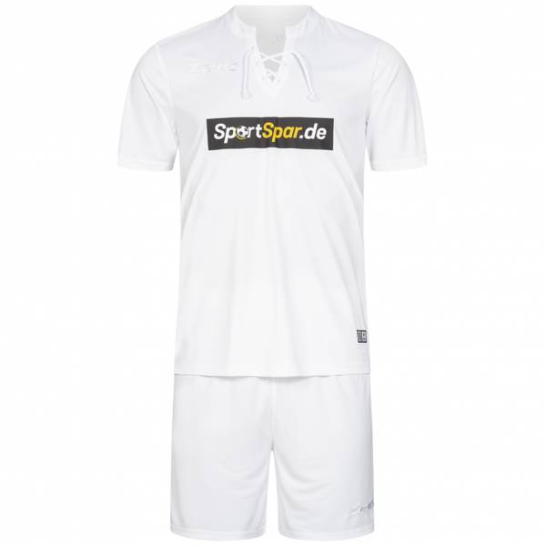 Zeus x Sportspar.de Legend Football Kit Jersey with Shorts white