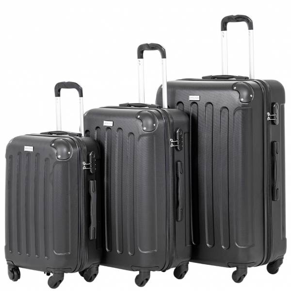 VERTICAL STUDIO &quot;Helsinki&quot; Valise Ensemble de 3 20&quot; 24&quot; 28&quot; noir