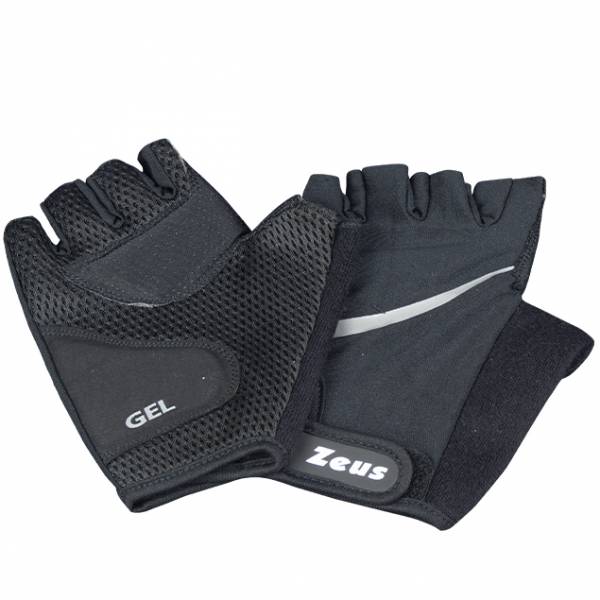 Zeus Gel Fitness Gants d&#039;halterophilie demi-doigts