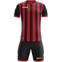 Zeus Icon Teamwear Set Trikot mit Shorts schwarz rot