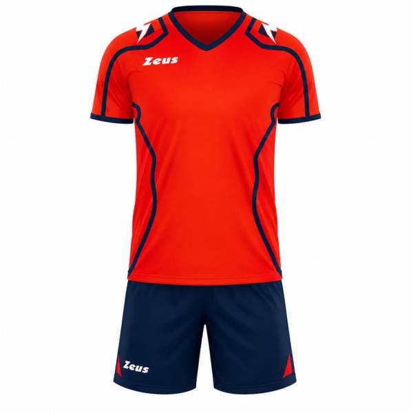 Zeus Kit Volley Fauno Uomo Maglia + Shorts Uomo blu/rosso