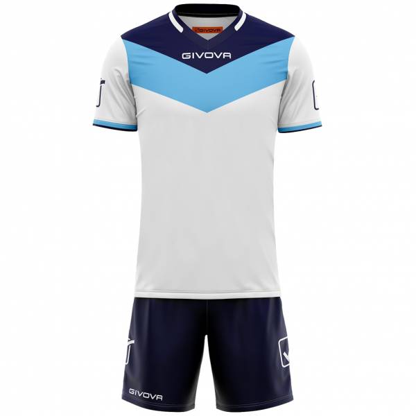Givova Kit Campo Set Shirt + Short marine / lichtblauw