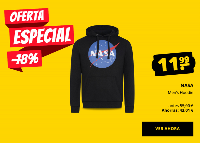 NASA Men's Hoodie solo 11,99 €