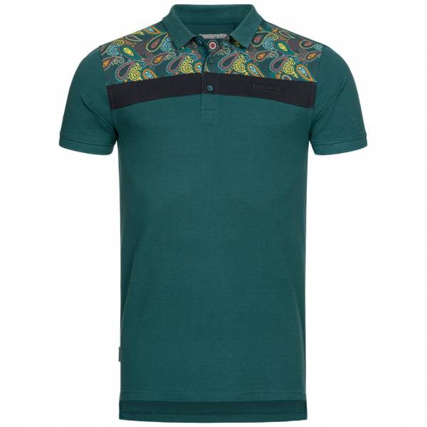 Lambretta Paisley Panel Herren Polo-Shirt EM4240-TEAL