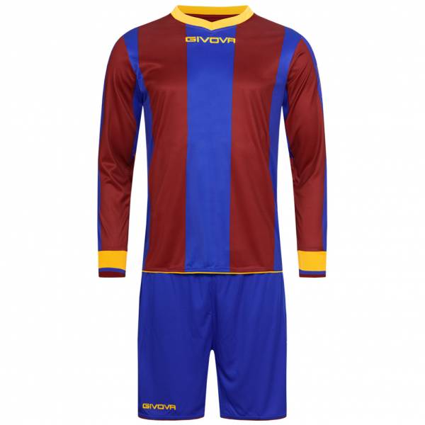 Givova Kit Line Fußball Set Langarm Trikot + Short KITC27-0208
