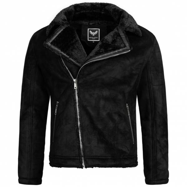BRAVE SOUL Texas Herren Winterjacke MJK-TEXAS BLACK