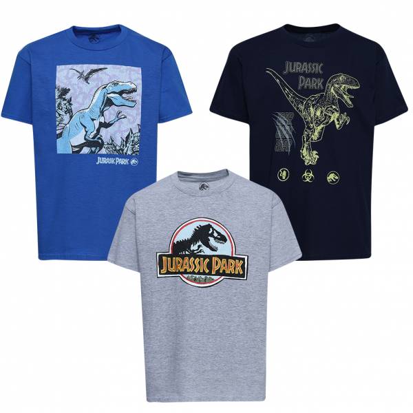 JURASSIC PARK T-Rex Raptor Kinderen T-shirt 3-pak UNBPK112MUL