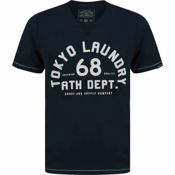 Tokyo Laundry Hamberts Herren T-Shirt 1C18204 Sky Captain Navy