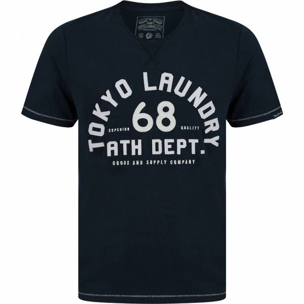 Tokyo Laundry Hamberts Heren T-shirt 1C18204 Luchtkapitein Navy