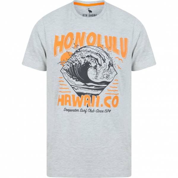 Sth. Shore Honolulu Herren T-Shirt 1C15324 Light Grey Marl