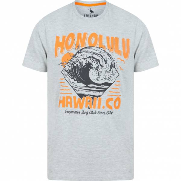 Sth. Shore Honolulu Mężczyźni T-shirt 1C15324 Jasnoszary Margiel