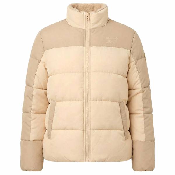 Reebok 2 in 1 Puffer reversible Women Winter Jacket RBO21100-Oatmeal