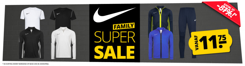 Nike Super sale vanaf 11,75 €