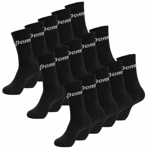 Penn 15-pack Hommes Chaussettes de sport noir