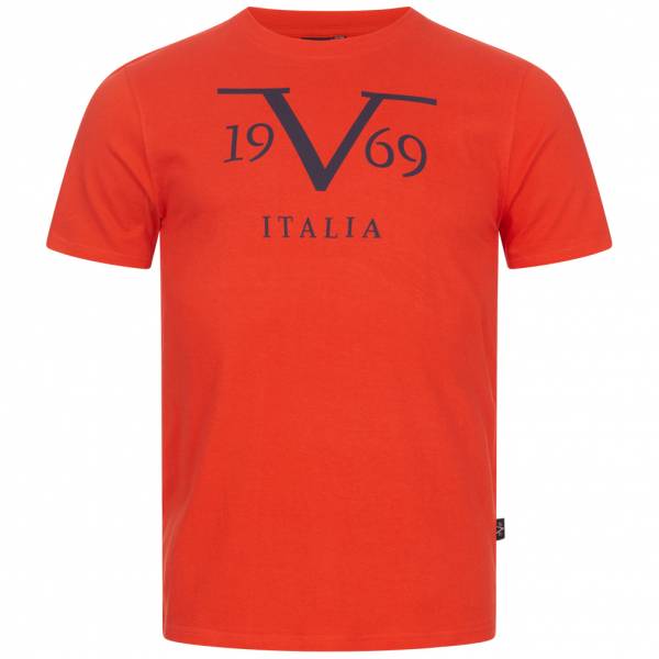 19V69 Versace 1969 Big Logo Stampato Herren T-Shirt VI20SS0011A rot